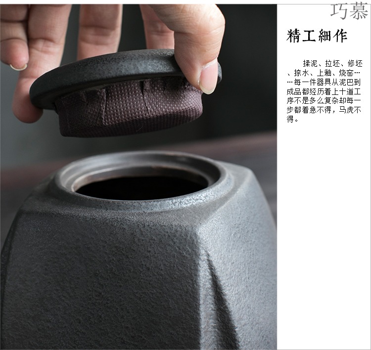 Longed for restoring ancient ways opportunely manual caddy fixings puer tea pot creative hand - made ceramic up seal sifang tea warehouse