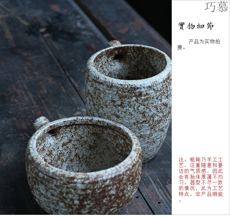 Smart handheld ceramic fair keller for creative points tea ware fambe colorful cup kung fu tea tea sea restoring ancient ways