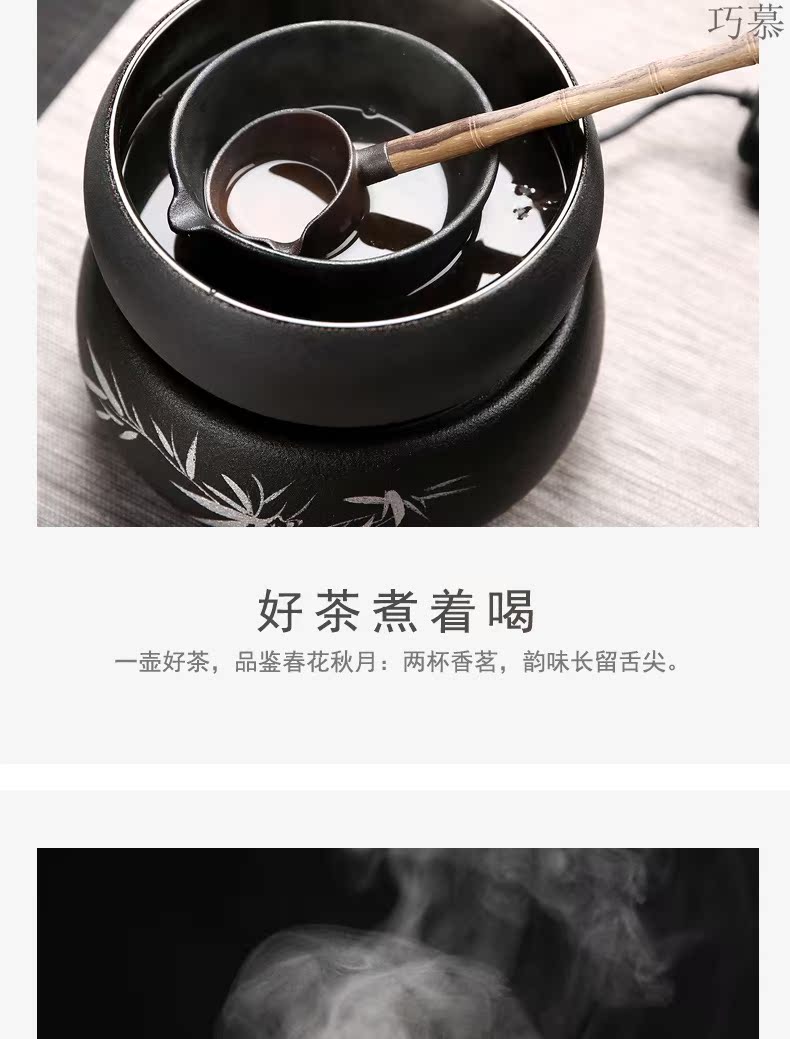 Qiao mu ceramic cooked this bowl is black tea white tea pu 'er TaoLu kung fu tea set home burn boiling kettle electric electricity