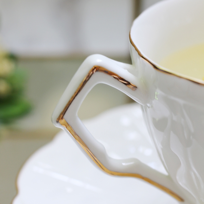 Qiao mu English afternoon tea cup coffee cup small European - style key-2 luxury elegant high - grade ceramic tea set