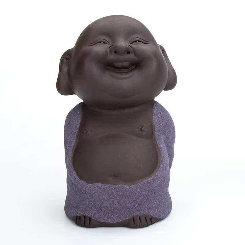 Qiao mu hip-hop Buddha tea spoil the young monk coloured pet pet purple sand tea tea tea set accessories 2047 - CLDE