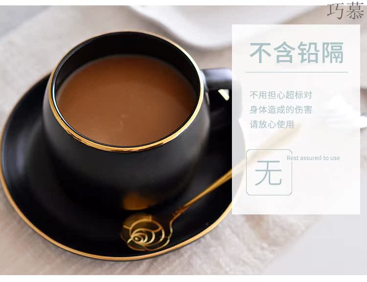 Qiao mu ins Nordic coffee cup set ceramic coffee cups and saucers contracted up phnom penh office afternoon tea household spending