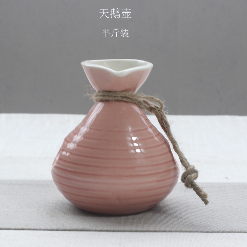 Qiao mu Japanese ceramics hip points wine decorative furnishing articles flask temperature wine pot liquor SanLiangJin outfit half jins of