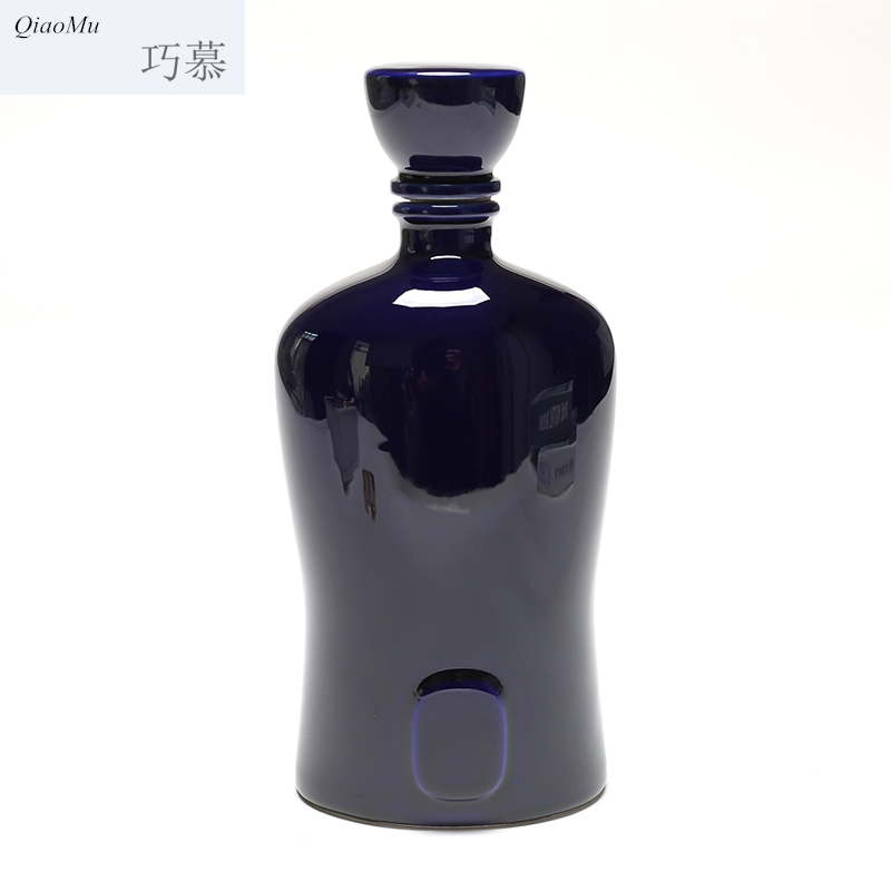 Qiao mu jar liquor jugs it with cover a kilo pack hanging glaze purple ceramic containers wine bottle collection
