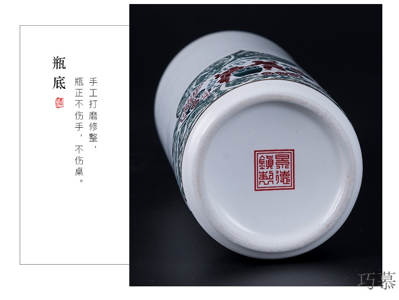 Qiao mu creative jingdezhen ceramic bottle home sealing liquor liquor package mail custom hip flask glass 1 catty