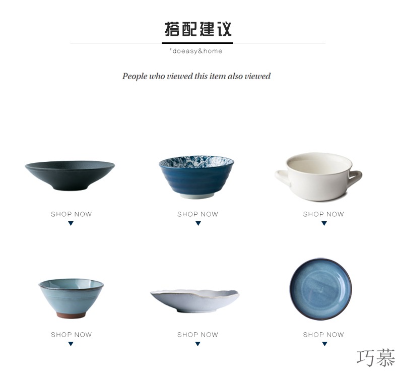 Qiao mu creative hand - made ceramic bowl with tureen tableware bowls bowl rainbow such as bowl home stew rice bowls tureen