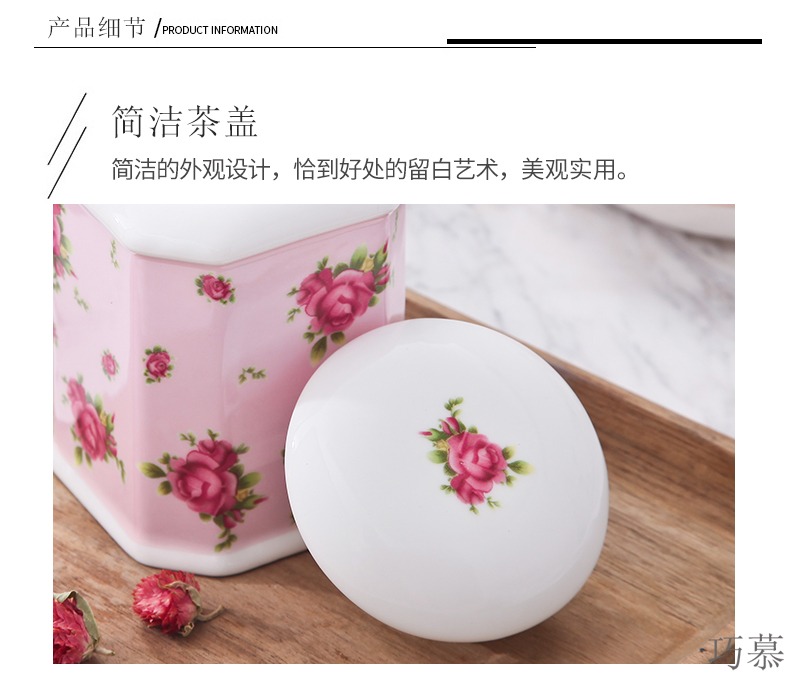 Qiao mu creative ceramic tea boxes portable tanks English afternoon tea tea set red tea pu - erh tea