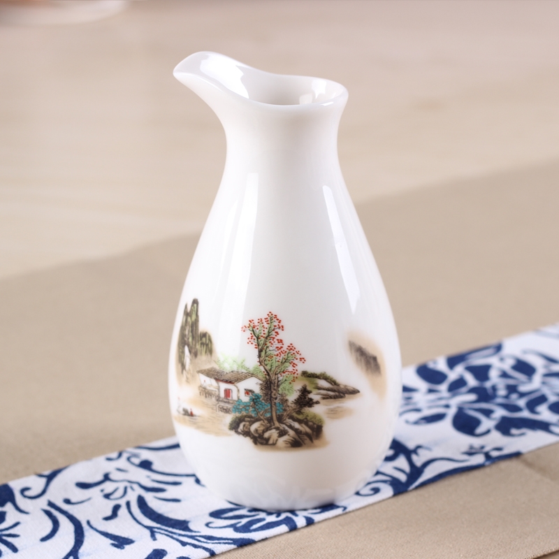 Qiao mu penguin ceramic decanter wine liquor cup of liquor cup white porcelain pot points hip kit wine set