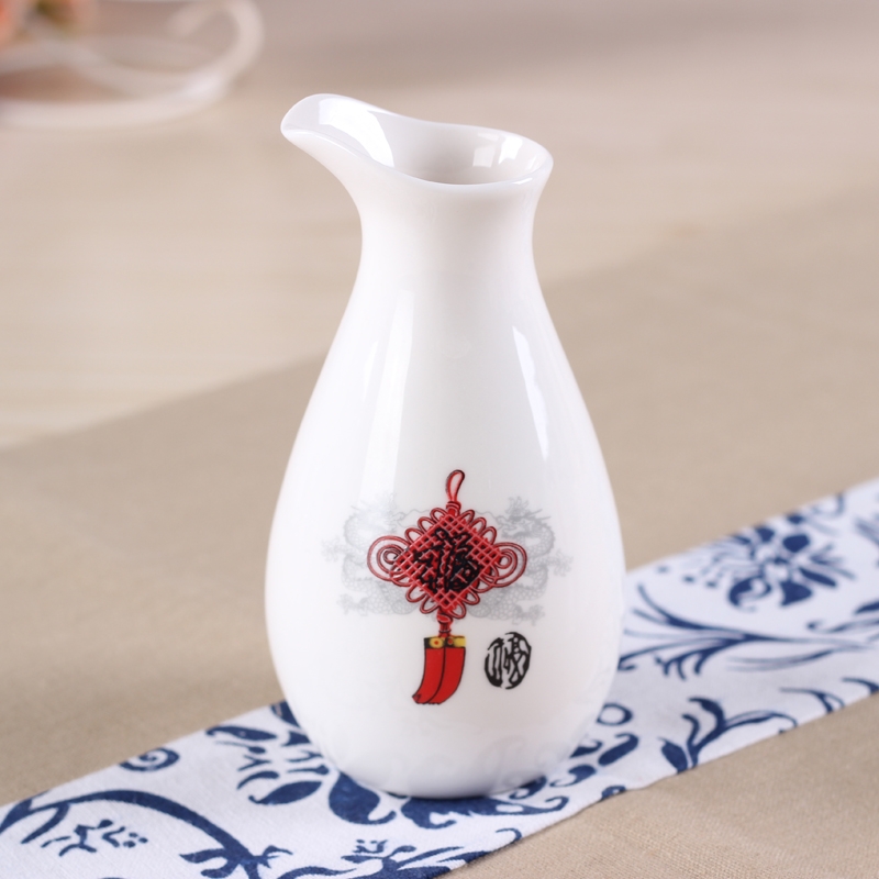 Qiao mu penguin ceramic decanter wine liquor cup of liquor cup white porcelain pot points hip kit wine set