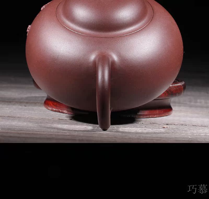 Qiao mu JS yixing are it by hand cream pot name plum flower pot teapot kung fu tea pot