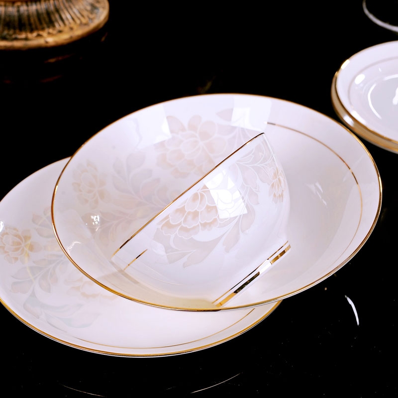 Qiao mu dishes suit 30 manual fuels the ipads porcelain of jingdezhen ceramics tableware suit European dishes