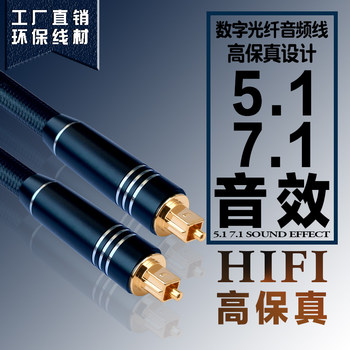 Sheng kaixing spdif fiber optic audio cable tv square mouth