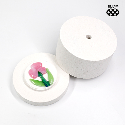 There mosaic stained glass hot melt glass DIY firing microwave kiln (send a kiln paper)