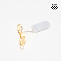 There mosaic DIY makes stained glass inlaid Candlestick special battery light string