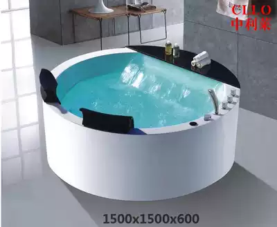 Bath acrylic independent home double couple big waterfall surf massage thermostatic heating bath 1 5 m