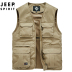 JEEP JEEP CAM VAI ARMOUR SPRING CỦA MEN VÀ MÙA HÈ MỚI CÁ NGÀNH ẢNH MULTI-POCKET Workwear HORSE CLIP MENS JACKET 