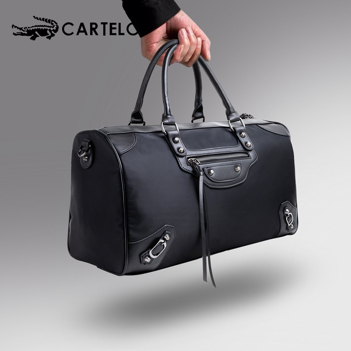 Cardilo crocodile travel bag men's large-capacity portable travel bag short-distance business travel one-shoulder messenger bag women's tide