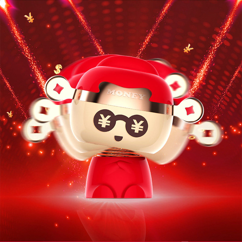 Car emoticon package bobble head doll decoration car supplies complete collection creative decoration interior car five blessings small god of wealth