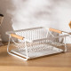 Kitchen dish storage rack drain basket