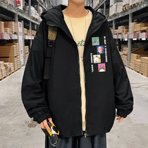 High Street coat mens ins Tide brand Ruffian Joker casual sports jacket Korean trend spring and autumn baseball jacket