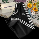 Демисезонные штаны, повседневные брюки, с вышивкой, подходит для подростков