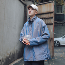 Jacket Mens Spring and Autumn Tide Brand ins Gangfeng High Street Jackets Korean version of the trend of the handsome Joker on the clothes