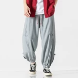 Летние штаны, тонкая подсветка пола, фонарь, китайский стиль, большой размер, свободный крой