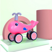 Twisted car children 1 - 3 years old slip and swing four wheels can take the new boy and girl baby taxi toy car