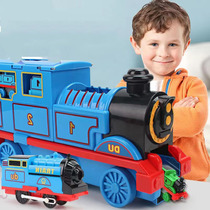 Childrens boys toys 3 - 6 years old Yizhi small locomotive set large rail master electric high - speed rail toys