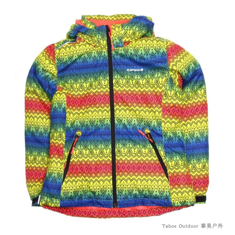 ICEPEAK trẻ em mặc đồ trượt tuyết cho trẻ em Áo khoác trượt tuyết ngoài trời dành cho nữ của RENA áo khoác trẻ em nam 10 tuổi