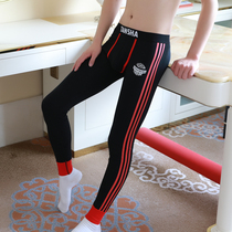 Autumn pants mens cotton cotton thin fashion one sexy tight lining pants line pants men plus plus plus thick warm pants winter