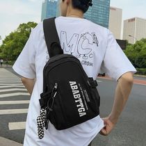 Chest bag for boys and men crossbody bag lightweight travel backpack multifunctional ins internet celebrity sports simple shoulder bag