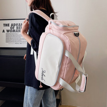 Fitness bag womens sports backpack multifunctional shoe position large capacity waterproof short-distance portable dry and wet separation travel bag