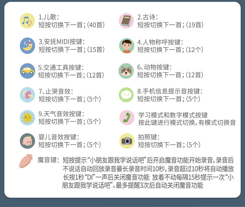 Детский музыкальный телефон 婴儿智能早教儿童卡通萝卜仿真手机可咬音乐故事电话机益智玩具 CARTELO