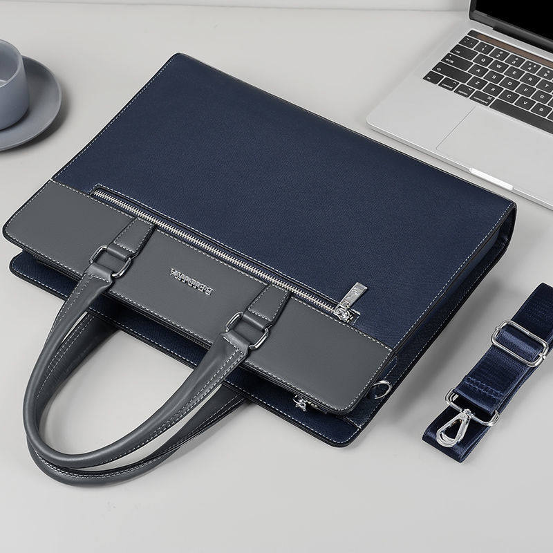 Business Men's Briefcase 2025 New Model Laptop Bag Men's High-End Casual Shoulder Crossbody Commuter Bag