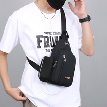 New multifunctional sports and leisure chest bag mens shoulder bag water-repellent large capacity crossbody bag outdoor mobile phone bag