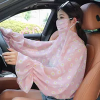 Медицинская маска, розовая накидка