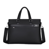 Mens Briefcase 2024 New Crossbody Computer Bag Business Mens Casual Shoulder Handbag Soft Leather Mens Bag