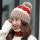 Women's winter big head circumference face-showing small woolen hat