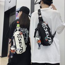 Trendy mens chest bag casual boys small backpack childrens youth shoulder bag boys sports crossbody bag mens style