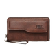 Leather bag men's clutch bag large capacity card bag business casual hand bag multiple card wallet mobile phone bag men's bag