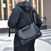 One-shoulder crossbody bag mens large-capacity messenger bag Oxford cloth commuter bag versatile student backpack workwear cycling bag