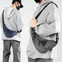 Mens personalized triangle crossbody bag trendy and functional messenger bag shoulder bag motorcycle backpack sports crossbody bag for men