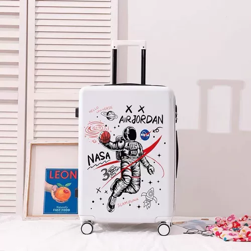 Чемодан для школьников для путешествий, модный универсальный космонавт, поворотные колеса