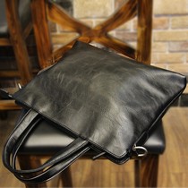 Handbag Mens Briefcase Mens Simple Large Capacity Shoulder Handbag Business Office Computer Bag File Bag