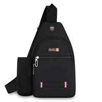 Стиль второй черный [боковая сумка водной чашки с двойной горизонтальной молнией]