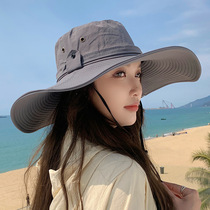 New style sun hat for men summer outdoor sun protection mask fishing sun hat large brim breathable mens cool hat fisherman hat