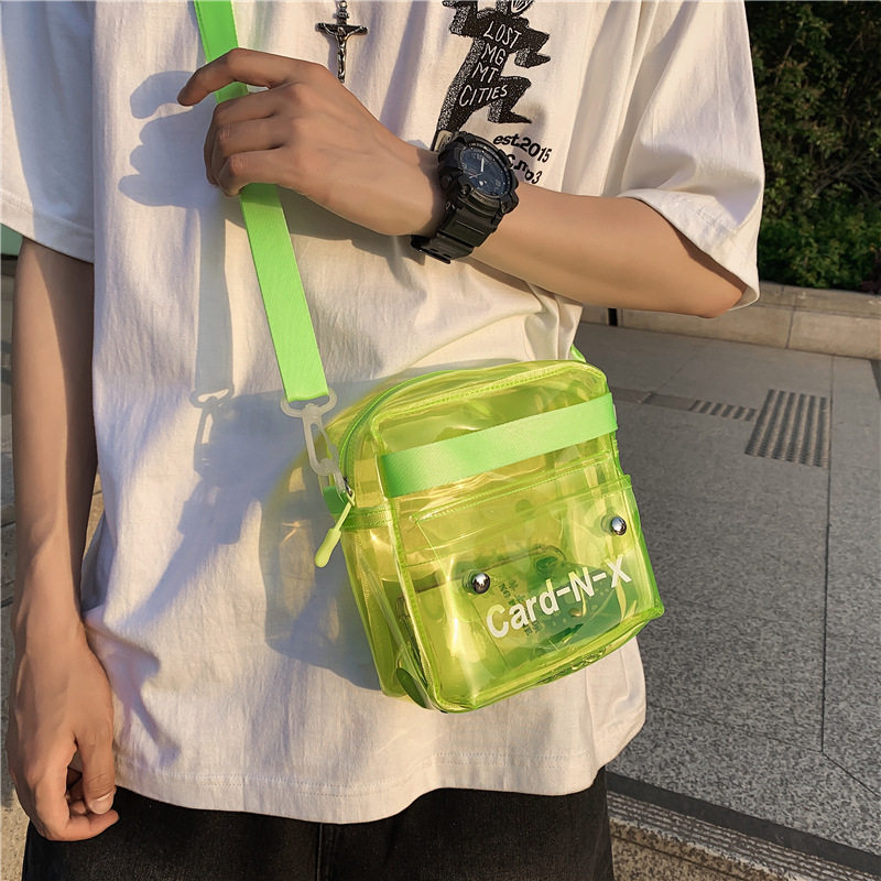 Bag Packs Women 2022 New Fashion Foreign Slant Satchel Shoulder 100 Hitch Day Ensemble Personality Couple Net Red Jelly Bag