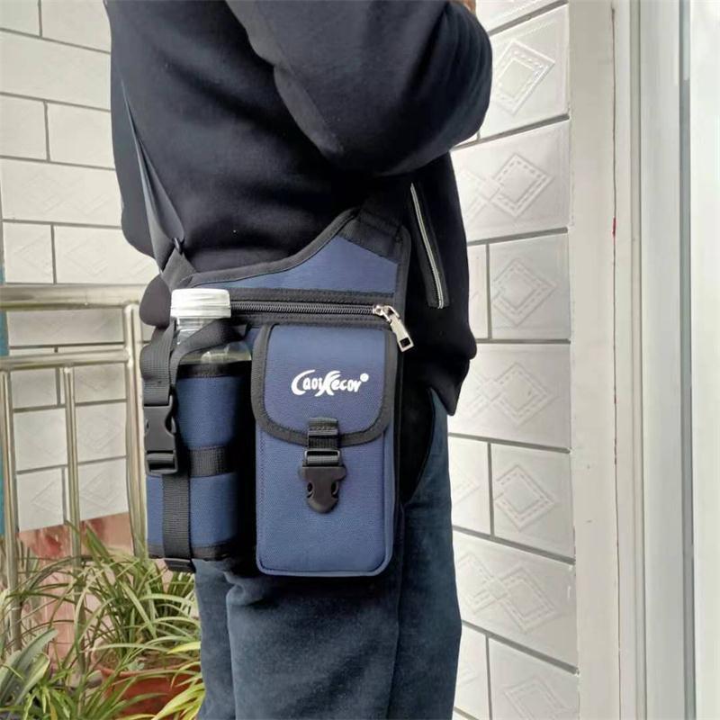 Men's Shoulder Crossbody Bag, New Mobile Phone Bag, Outdoor Travel Sports Water Bottle Small Backpack, Waterproof, Wear-Resistant and Multi-Functional