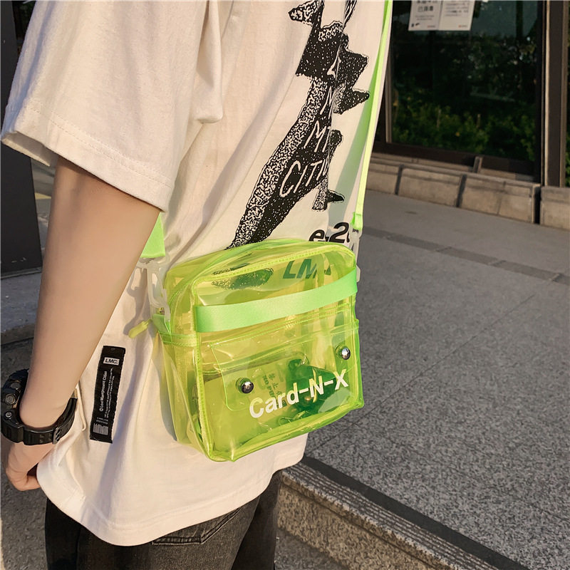 Bag Packs Women 2022 New Fashion Foreign Slant Satchel Shoulder 100 Hitch Day Ensemble Personality Couple Net Red Jelly Bag